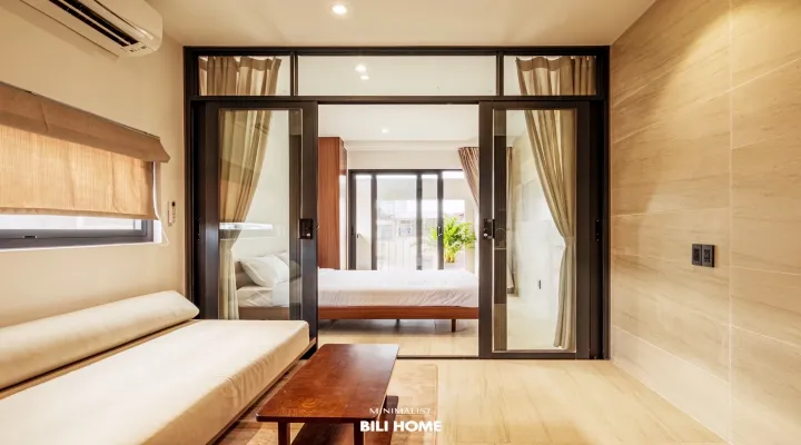Serviced apartment for rent in Co Giang St Phu Nhuan HCMC 40sqm 600 USD/month