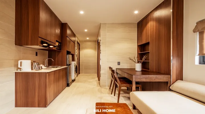 Serviced apartment for rent in Co Giang St Phu Nhuan HCMC 40sqm 600 USD/month