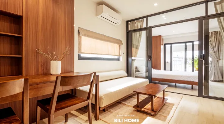 Serviced apartment for rent in Co Giang St Phu Nhuan HCMC 40sqm 600 USD/month
