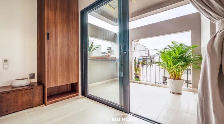 Serviced apartment for rent in Co Giang St Phu Nhuan HCMC 40sqm 600 USD/month