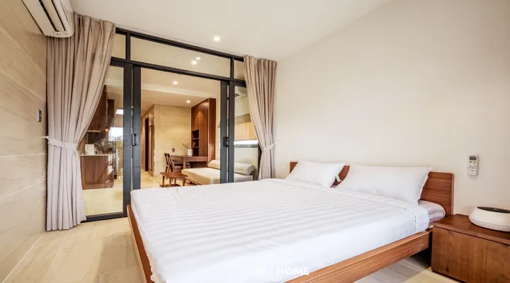 Serviced apartment for rent in Co Giang St Phu Nhuan HCMC 40sqm 600 USD/month
