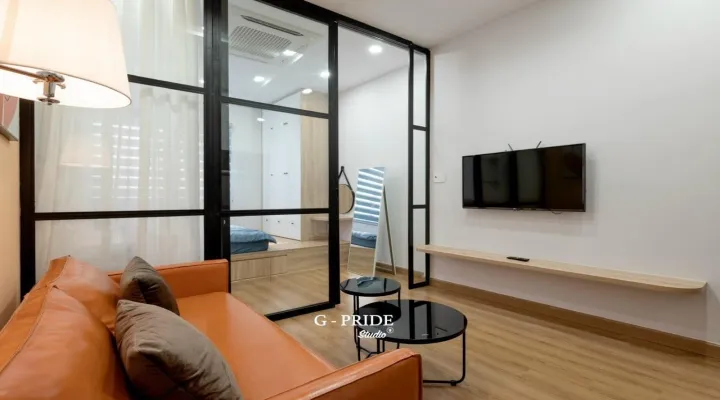 Newly Building Serviced Apartment For Rent in Phan Dinh Phung Street Phu Nhuan HCMC 40sqm 600 USD/month