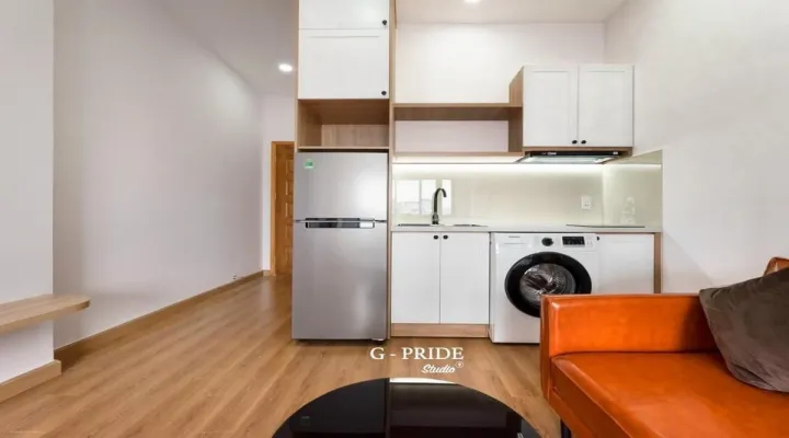 Newly Building Serviced Apartment For Rent in Phan Dinh Phung Street Phu Nhuan HCMC 40sqm 600 USD/month