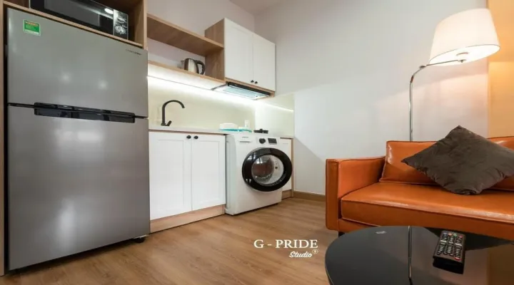 Newly Building Serviced Apartment For Rent in Phan Dinh Phung Street Phu Nhuan HCMC 40sqm 600 USD/month