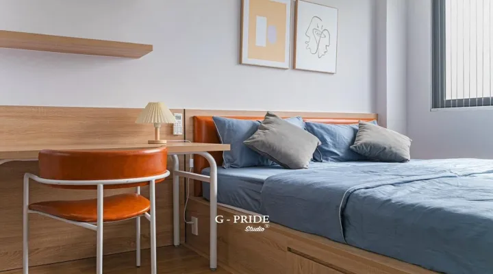 Newly Building Serviced Apartment For Rent in Phan Dinh Phung Street Phu Nhuan HCMC 40sqm 600 USD/month