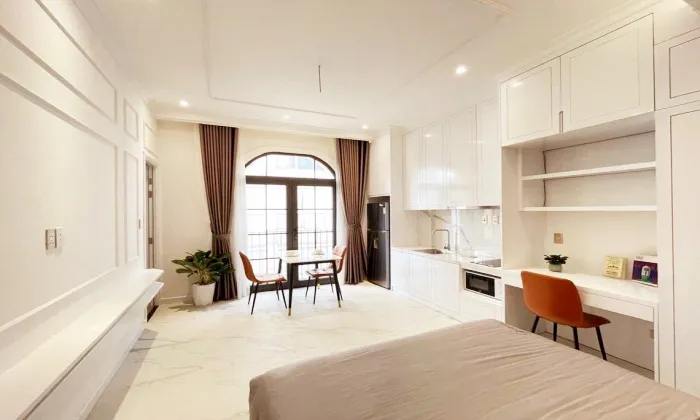 Very Modern Studio Serviced Apartment For Rent in Dakao District 1 HCMC 25sqm 610 USD/month