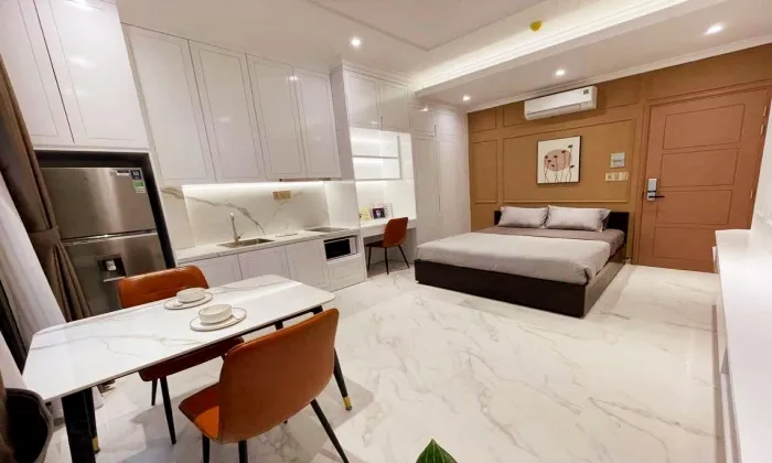 Very Modern Studio Serviced Apartment For Rent in Dakao District 1 HCMC 25sqm 610 USD/month