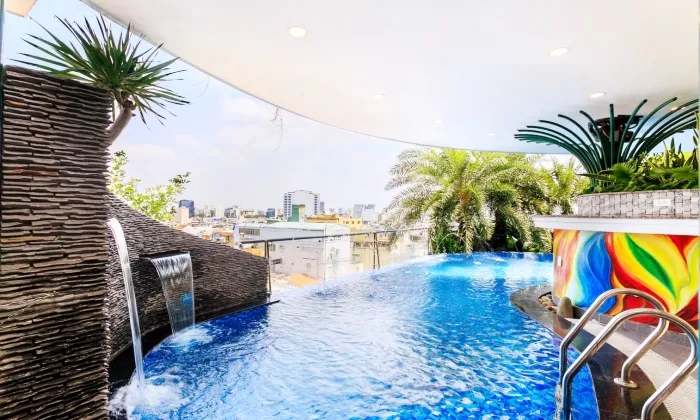 Garden Building Apartment For Rent in Cao Thang St D3 HCMC 40sqm 600 USD/month