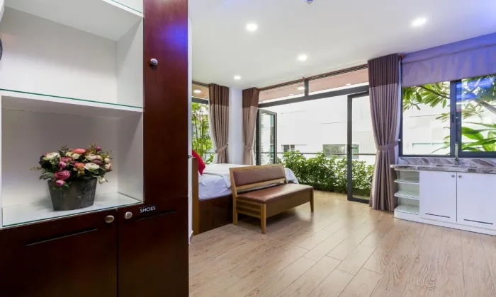 Stunning Studio Garden Building Serviced Apartment For Rent in District 3 HCMC 40sqm 600 USD/month