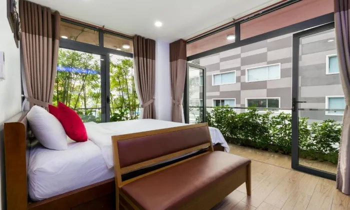 Stunning Studio Garden Building Serviced Apartment For Rent in District 3 HCMC 40sqm 600 USD/month