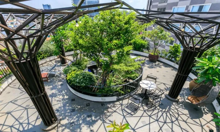 Stunning Studio Garden Building Serviced Apartment For Rent in District 3 HCMC 40sqm 600 USD/month