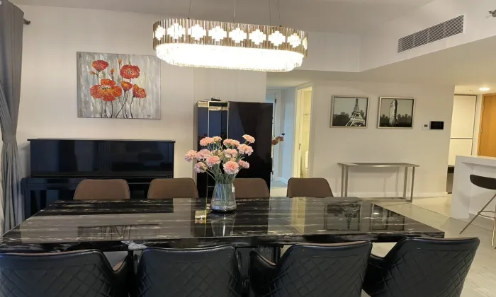 So Beautiful Three Bedroom Apartment for rent in Gateway Thao Dien HCMC 133sqm 3,000 USD/month
