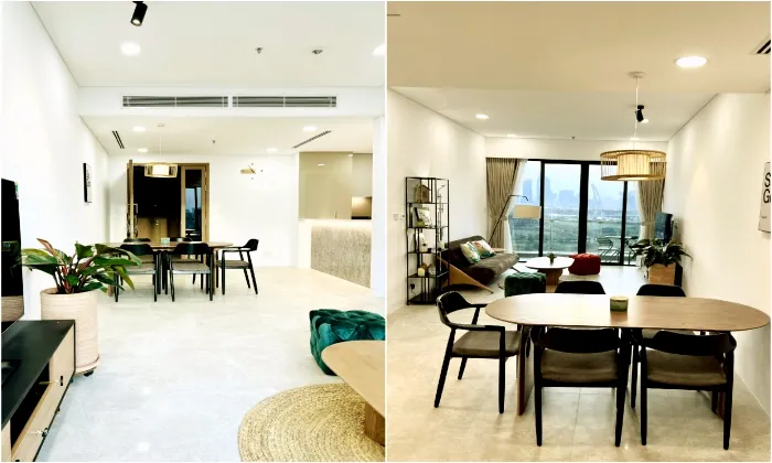 High Floor Nice View Three Bedroom The River Apartment For Rent in HCMC 120sqm 3,000 USD/month