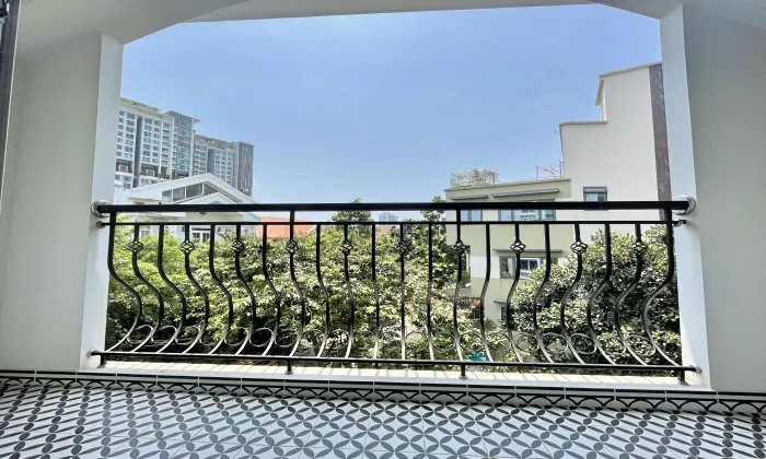 Balcony Two Bedroom Serviced Apartment in 204 Nguyen Van Huong Thao Dien HCM 80sqm 1,400 USD/month