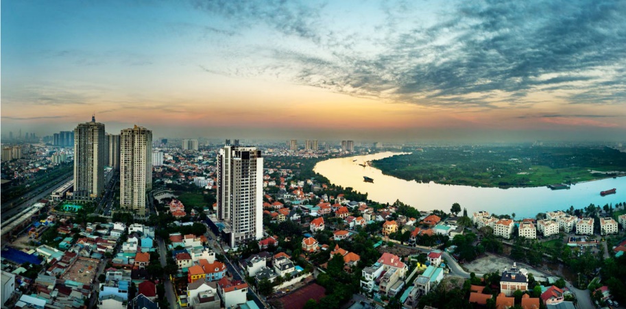 Luxury apartment living in Thao Dien District 2, Ho Chi Minh City