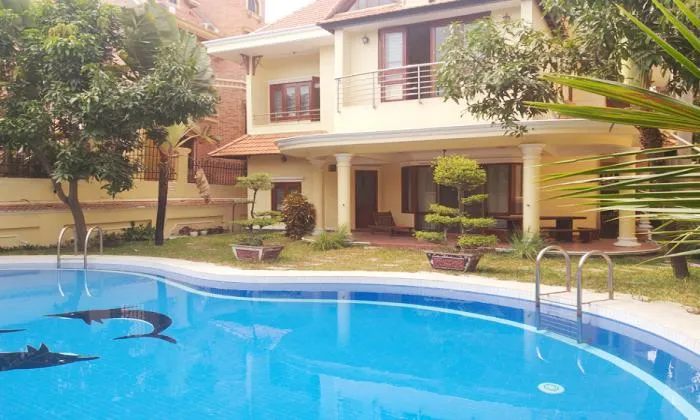 Pool Villa in Phu Tuong Compound Thao Dien District 2 HCMC 500sqm 4,000 USD/month