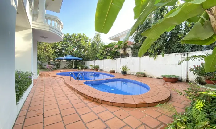 So Beautiful Garden Villa For Rent in Nguyen U Di Street Thao Dien HCMC 500sqm 6,000 USD/month