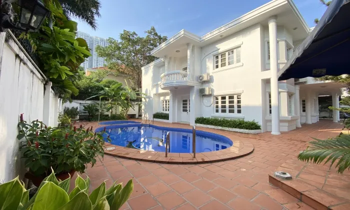 So Beautiful Garden Villa For Rent in Nguyen U Di Street Thao Dien HCMC 500sqm 6,000 USD/month