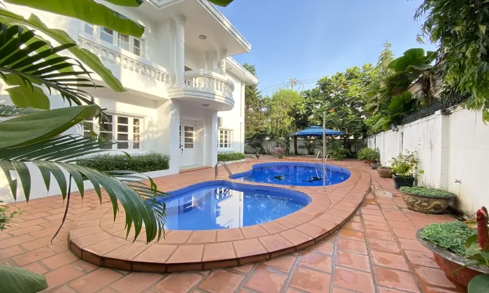 So Beautiful Garden Villa For Rent in Nguyen U Di Street Thao Dien HCMC 500sqm 6,000 USD/month