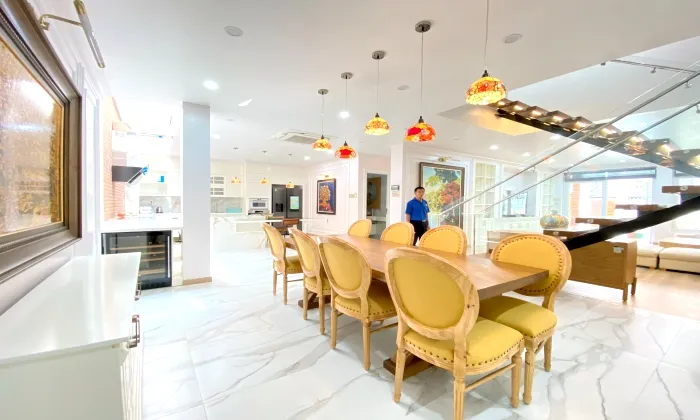 Luxury Fully Furnished Villa For Rent in 204B Nguyen Van Huong Thao Dien HCMC 400sqm 3,500 USD/month
