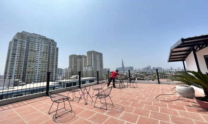 Windy Two Bedroom Blue Eyes Serviced Apartment in Road 66 Thao Dien HCMC 75sqm 950 USD/month