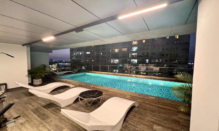 Nice and New Studio Blue Eyes Serviced Apartment For Rent in Thao Dien HCMC