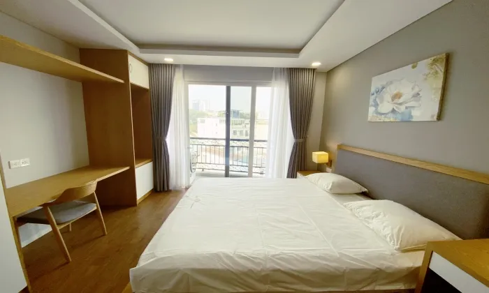 Studio Queen Pearl Serviced Apartment in Binh Thanh HCMC 45sqm 750 USD/month