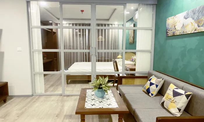 Studio Queen Pearl Serviced Apartment in Binh Thanh HCMC 45sqm 750 USD/month