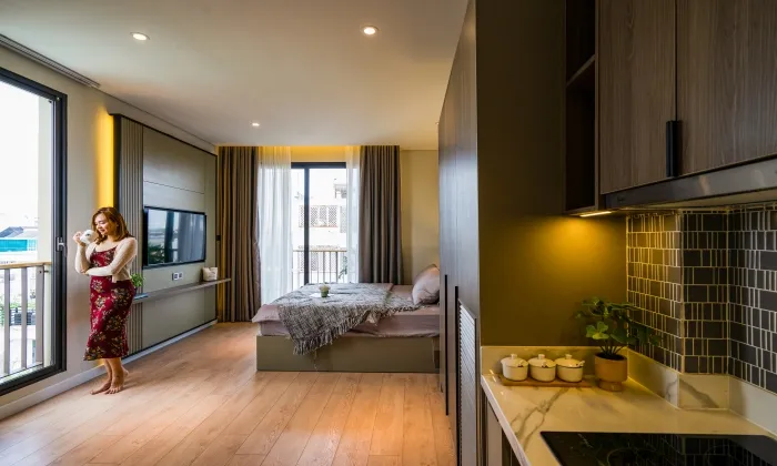 Bee Holm Residence Serviced Apartment in Thao Dien HCM 25sqm 570 USD/month