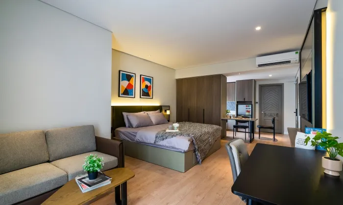 Studio Bee Holm Residence Serviced Apartment in Thao Dien HCMC 30sqm 650 USD/month