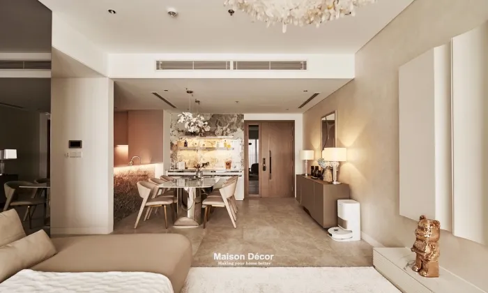Classy The River Thu Thiem Apartment in HCMC 125sqm 3,500 USD/month