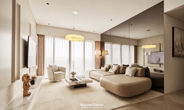 Classy The River Thu Thiem Apartment in HCMC 125sqm 3,500 USD/month