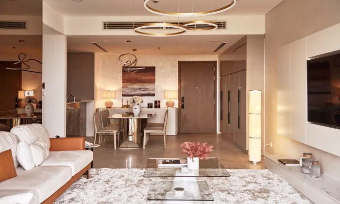 3Beds The River Thu Thiem Apartment in HCMC 140sqm 3,000 USD/month