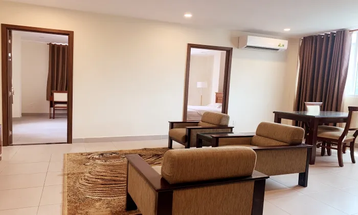 Two Beds An Phu Serviced Apartment in Ben Nghe D1 HCMC 60sqm 700 USD/month