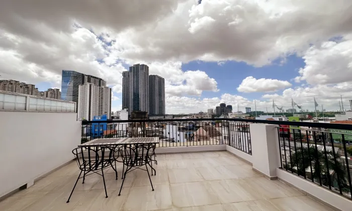 One Bedroom Terrace in Maple Leaf Serviced Apartment HCM 60sqm 800 USD/month