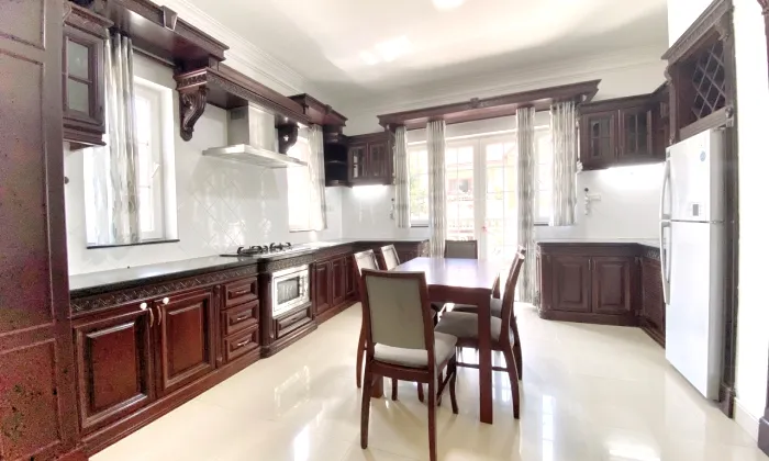 Three Bedroom Saigon Sen Serviced apartment For Rent in Thao Dien HCM 120sqm 950 USD/month