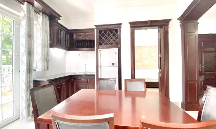 Three Bedroom Saigon Sen Serviced apartment For Rent in Thao Dien HCM 120sqm 950 USD/month