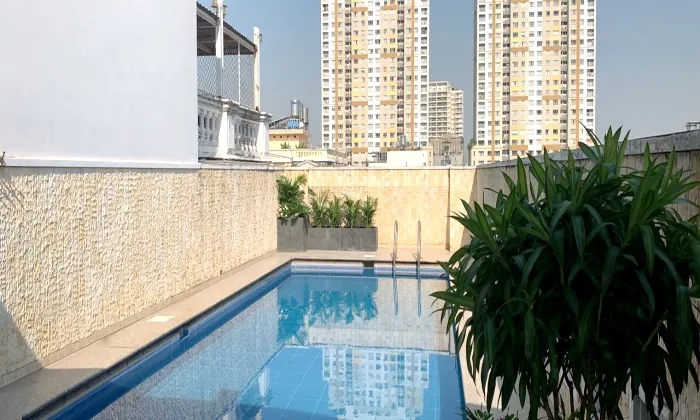 Three Bedroom Saigon Sen Serviced apartment For Rent in Thao Dien HCM 120sqm 950 USD/month