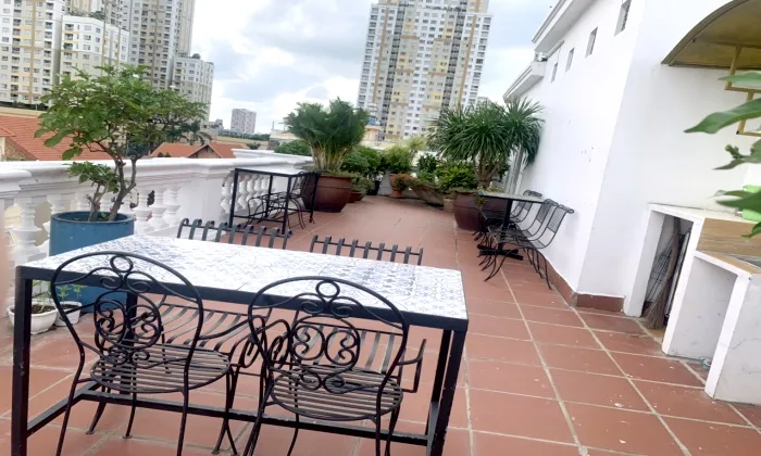 Three Bedroom Saigon Sen Serviced apartment For Rent in Thao Dien HCM 120sqm 950 USD/month