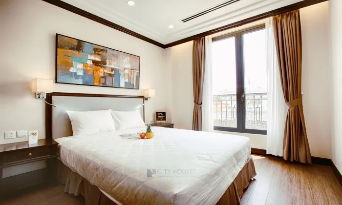 One Bedroom Atelier Serviced Apartment For Rent Thao Dien HCMC 45sqm 1,100 USD/month