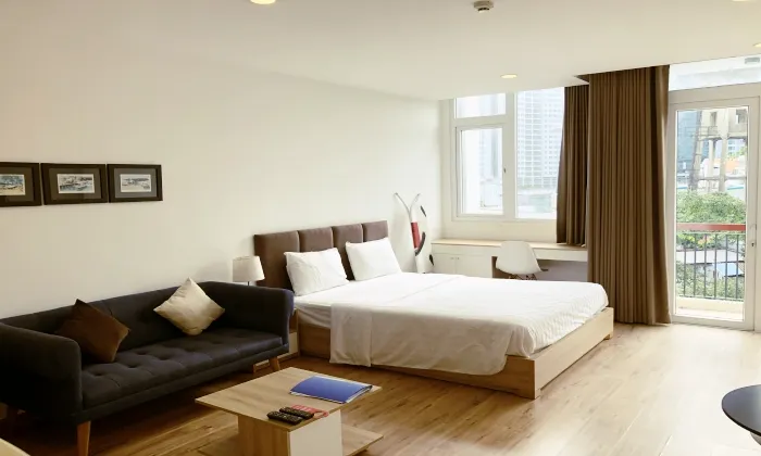 Studio Maple Leaf Serviced apartment for rent in Binh Thanh District HCM 40sqm 600 USD/month