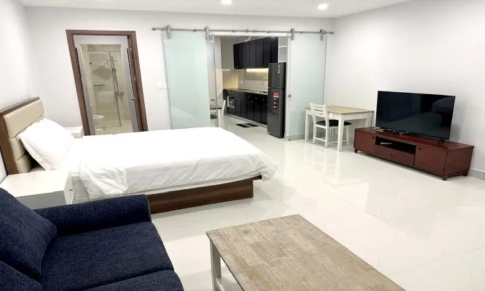 One Bedroom Glass Partition Apartment For Rent in Thao Dien HCM 55sqm 650 USD/month