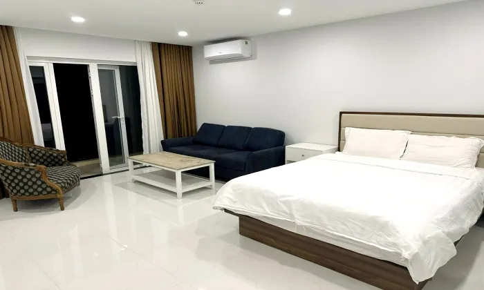 One Bedroom Glass Partition Apartment For Rent in Thao Dien HCM 55sqm 650 USD/month