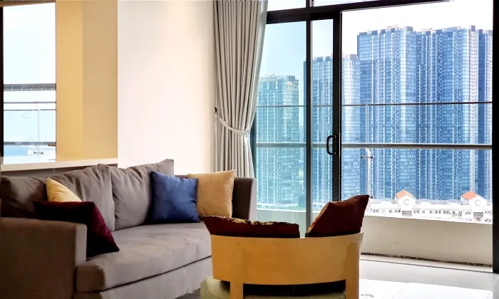 New Repaint Three Bedroom City Garden Apartment For Rent HCM 145sqm 1,850 USD/month