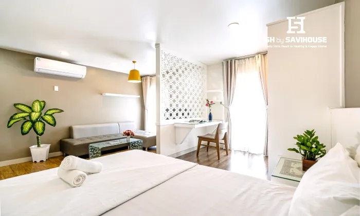 Saigon Huch Villa Serviced Apartment for rent in Phu Nhuan HCMC 50sqm 700 USD/month