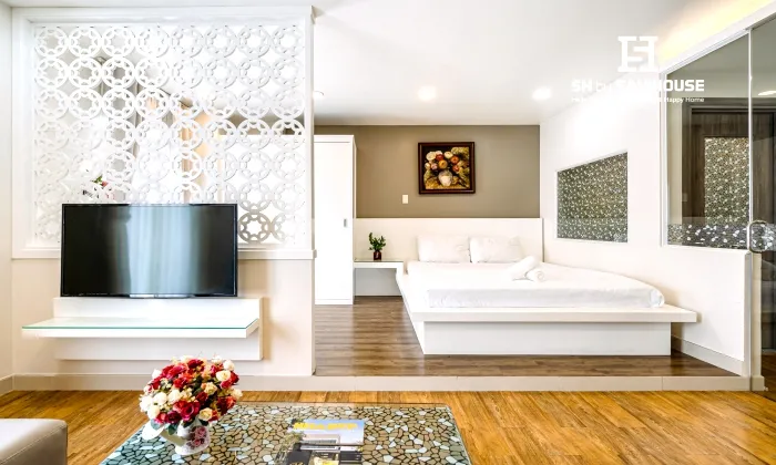 Saigon Huch Villa Serviced Apartment for rent in Phu Nhuan HCMC 50sqm 700 USD/month