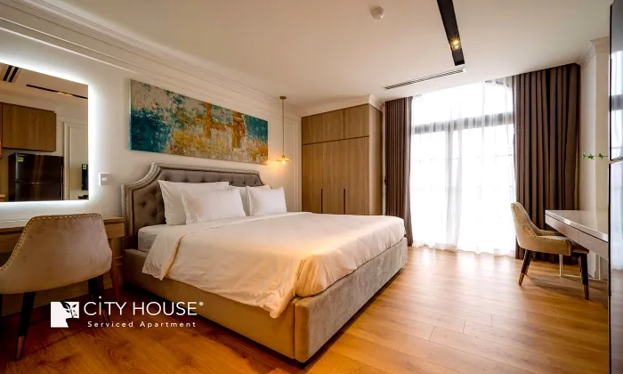 Studio Shome Serviced Apartment for rent in Nguyen Van Troi Phu Nhuan HCMC 25sqm 700 USD/month