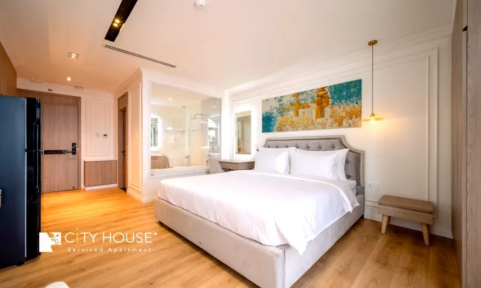Studio Shome Serviced Apartment for rent in Nguyen Van Troi Phu Nhuan HCMC 25sqm 700 USD/month