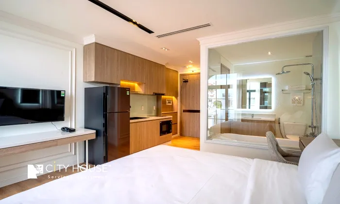 Studio Shome Serviced Apartment for rent in Nguyen Van Troi Phu Nhuan HCMC 25sqm 700 USD/month