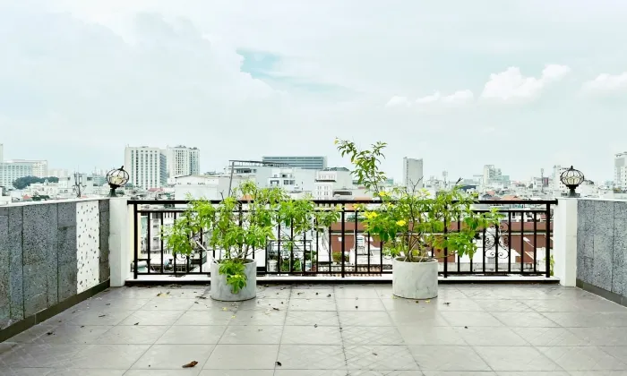 Big Balcony Two Bedroom Serviced Apartment in Phu Nhuan District HCMC 70sqm 700 USD/month